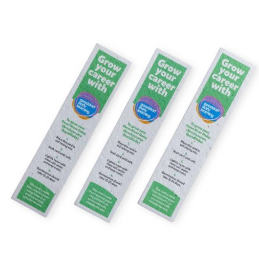 Custom Printed Seed Paper Bookmarks